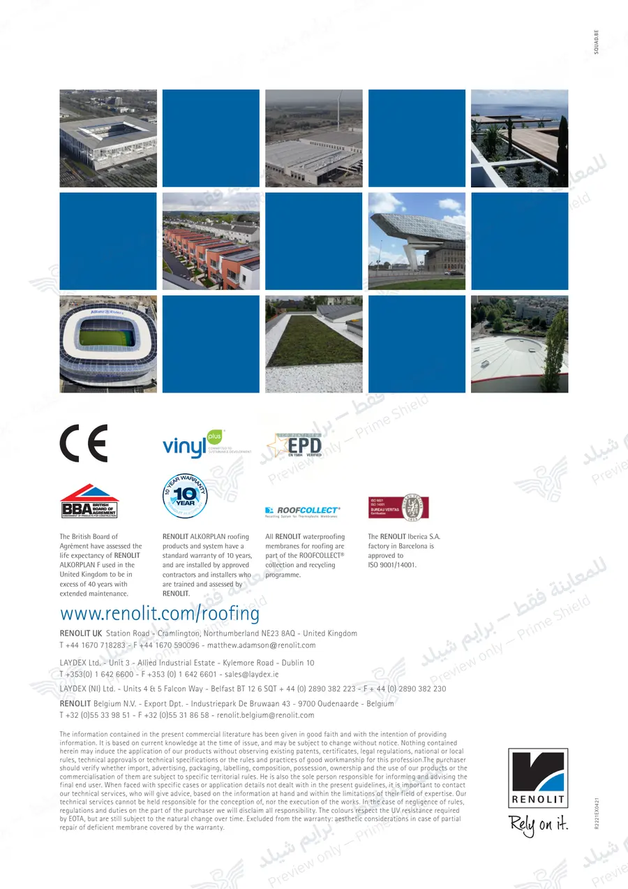Page 16 of 16 — RENOLIT ALKORPLAN F — Official sheet (EN)