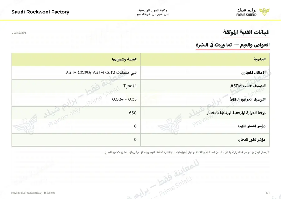 الصفحة 3 من 10 — Duct Board — الشرح العربي