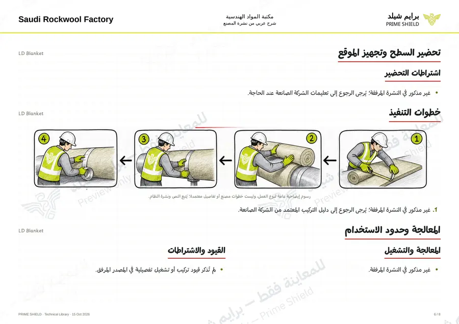 الصفحة 6 من 9 — LD Blanket — الشرح العربي