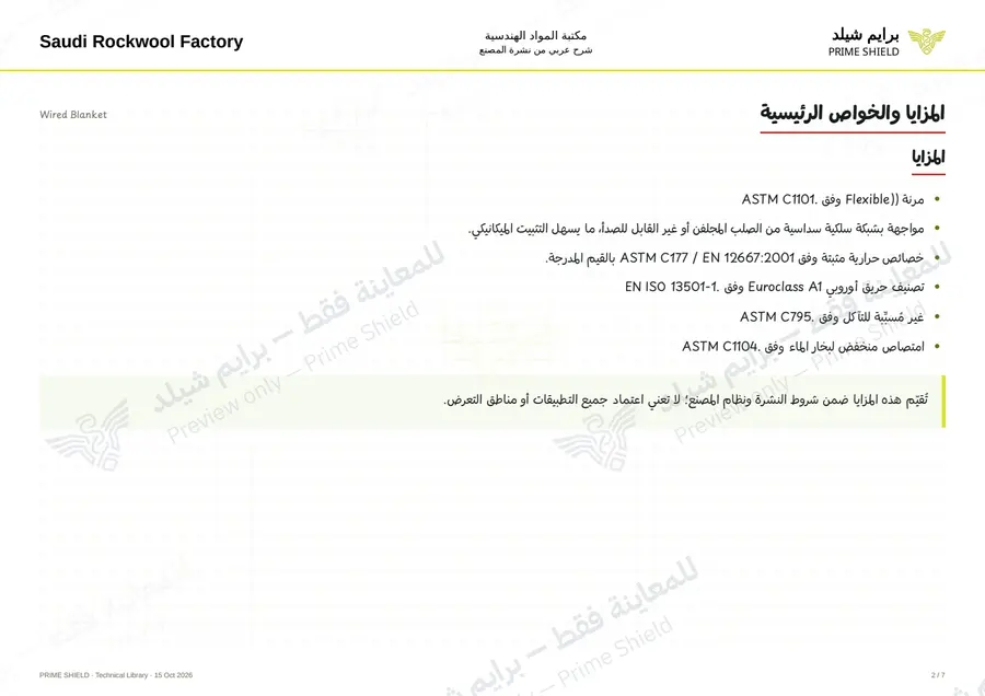 Page 2 of 8 — Wired Blanket — Arabic explanation