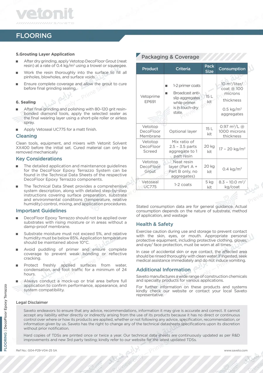 Page 12 of 12 — DecoFloor Epoxy Terrazzo — Official sheet (EN)