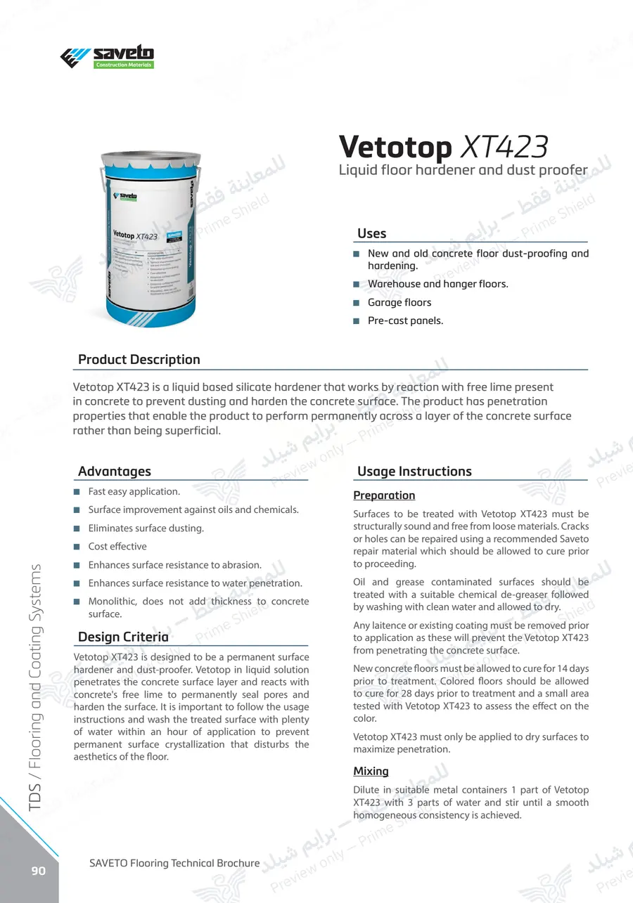 Page 102 of 109 — Flooring Technical Brochure — Official sheet (EN)