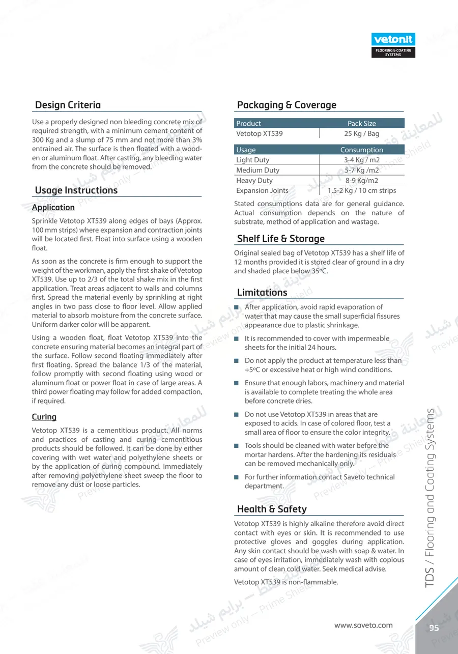Page 107 of 109 — Flooring Technical Brochure — Official sheet (EN)