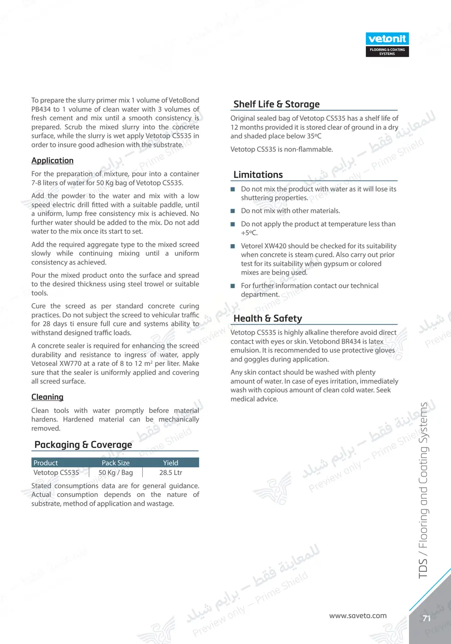 Page 83 of 109 — Flooring Technical Brochure — Official sheet (EN)