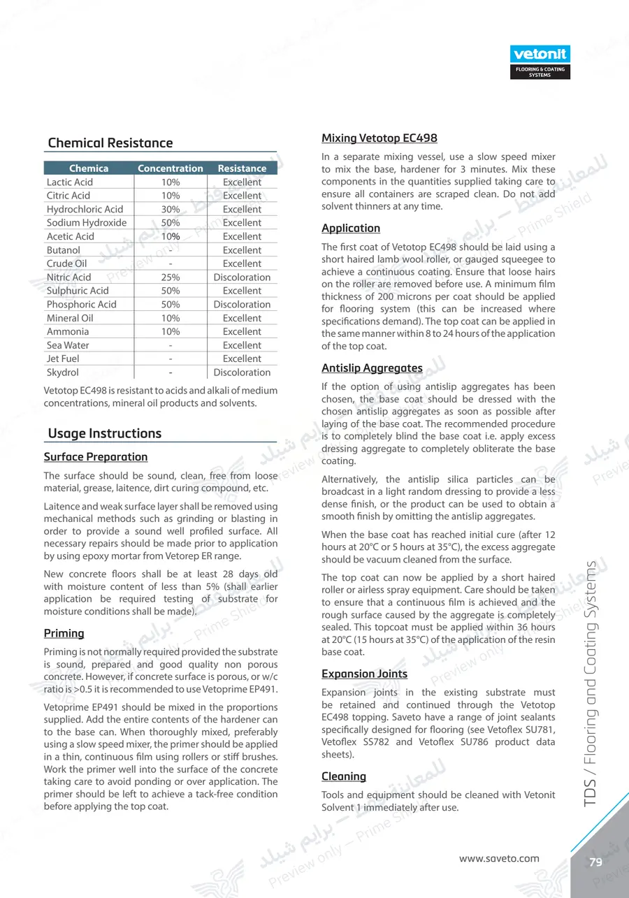 Page 91 of 109 — Flooring Technical Brochure — Official sheet (EN)