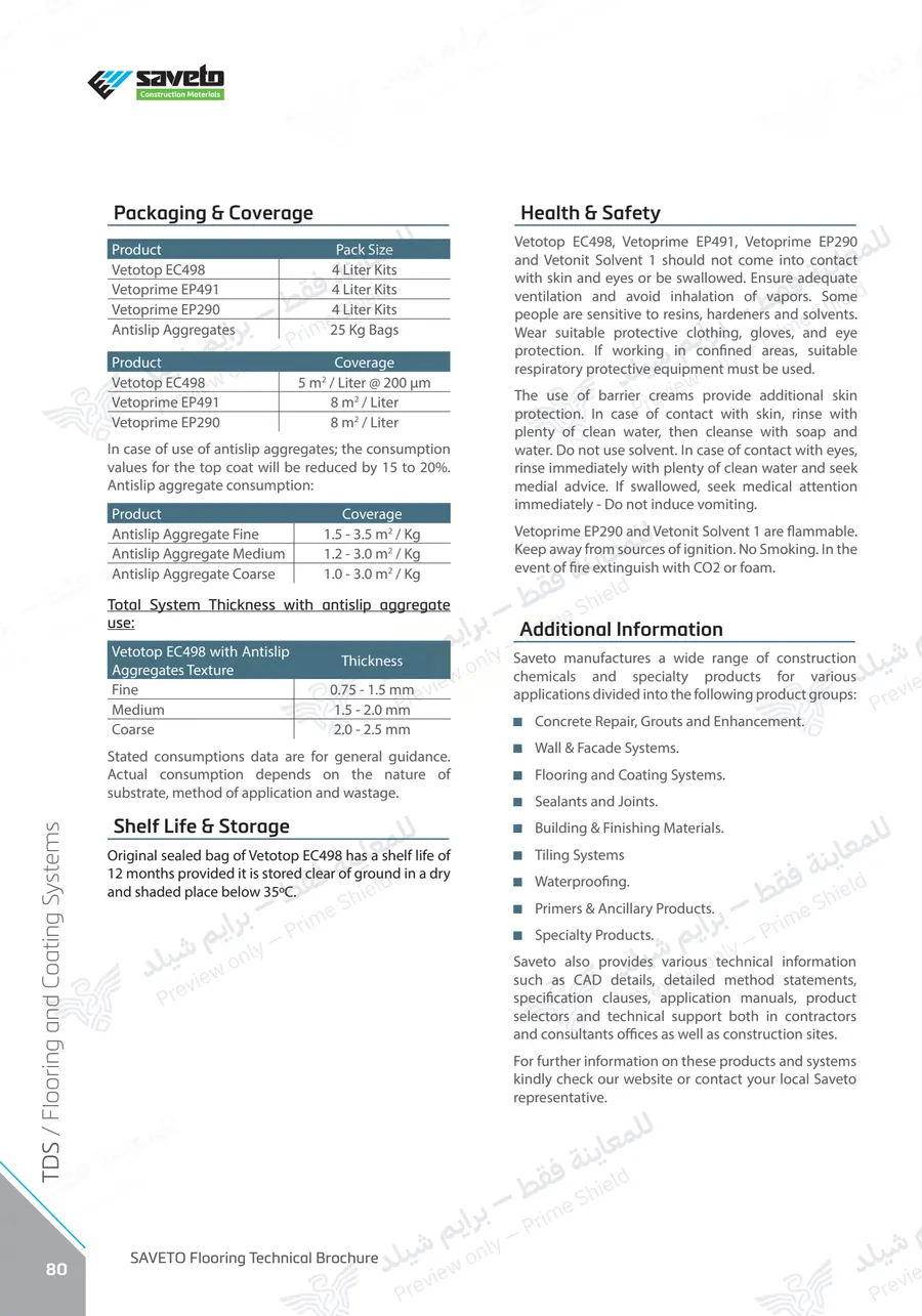 Page 92 of 109 — Flooring Technical Brochure — Official sheet (EN)