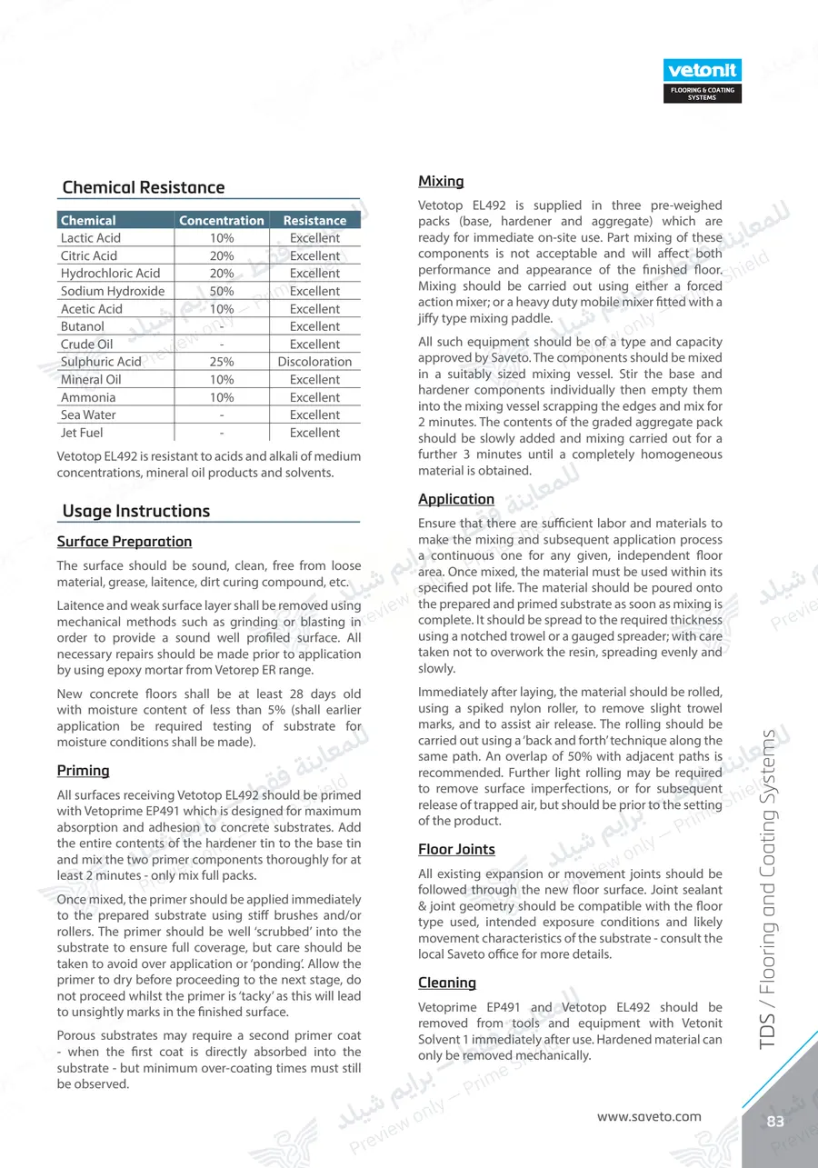 Page 95 of 109 — Flooring Technical Brochure — Official sheet (EN)