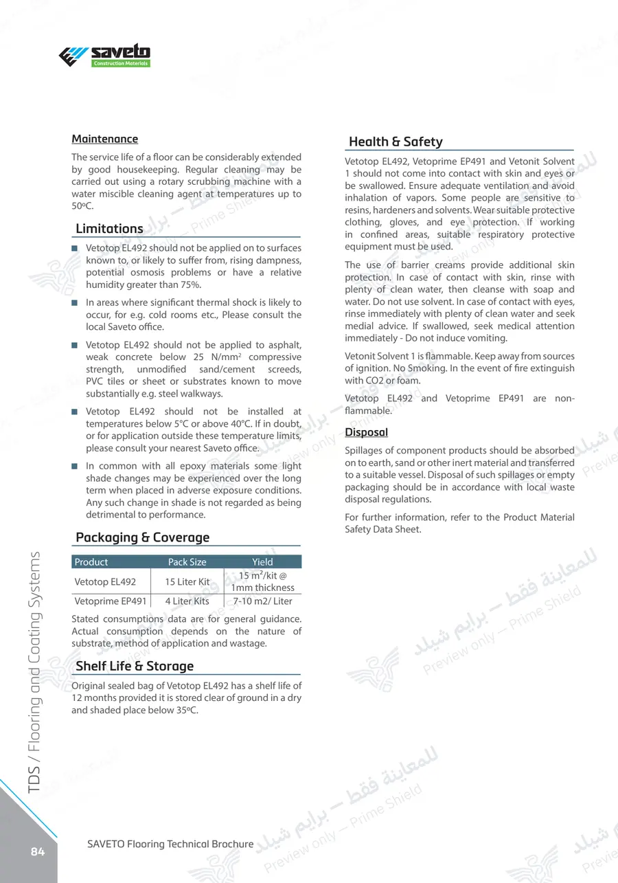 Page 96 of 109 — Flooring Technical Brochure — Official sheet (EN)
