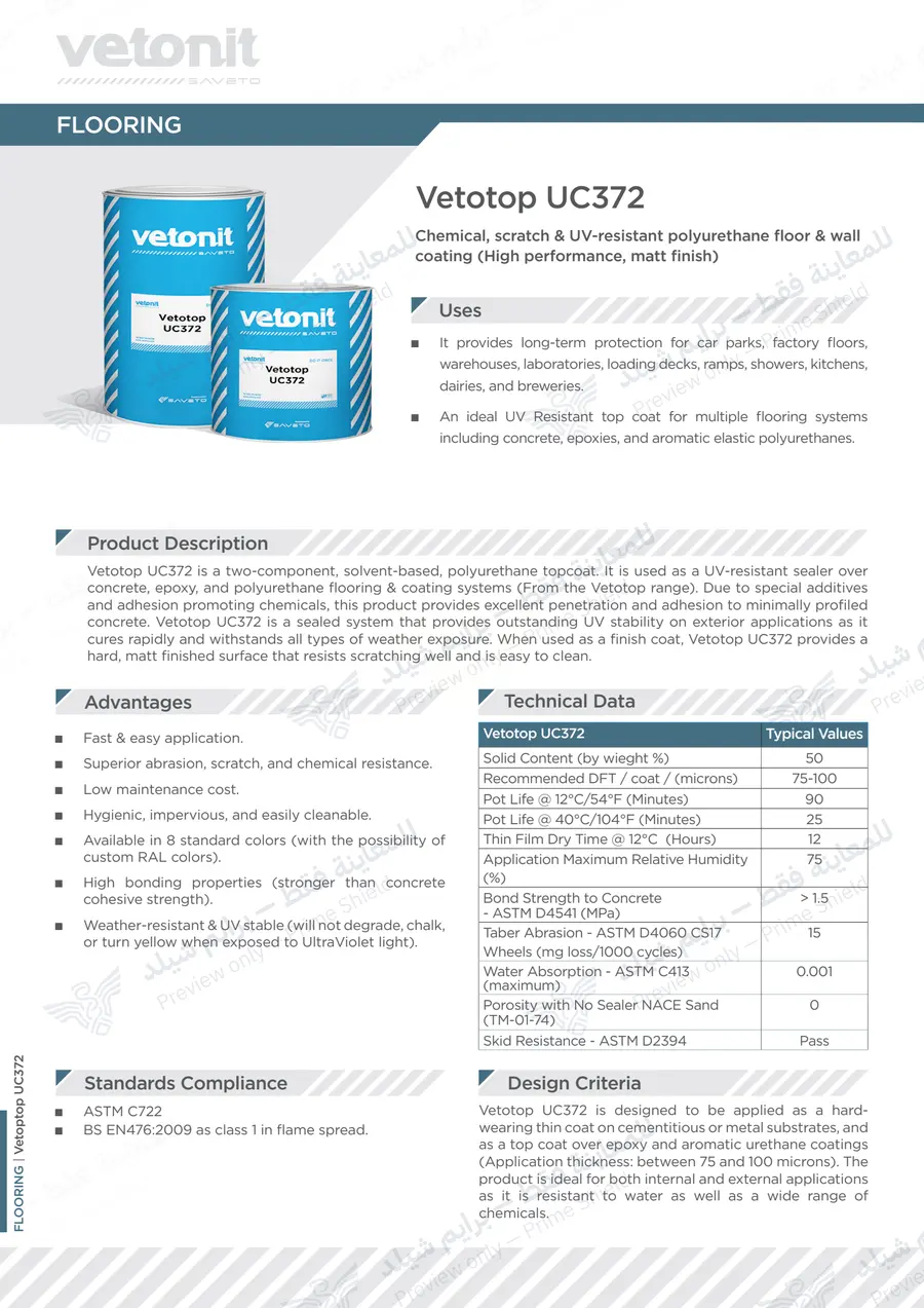 الصفحة 10 من 11 — Vetotop UC372 — النشرة الرسمية (EN)
