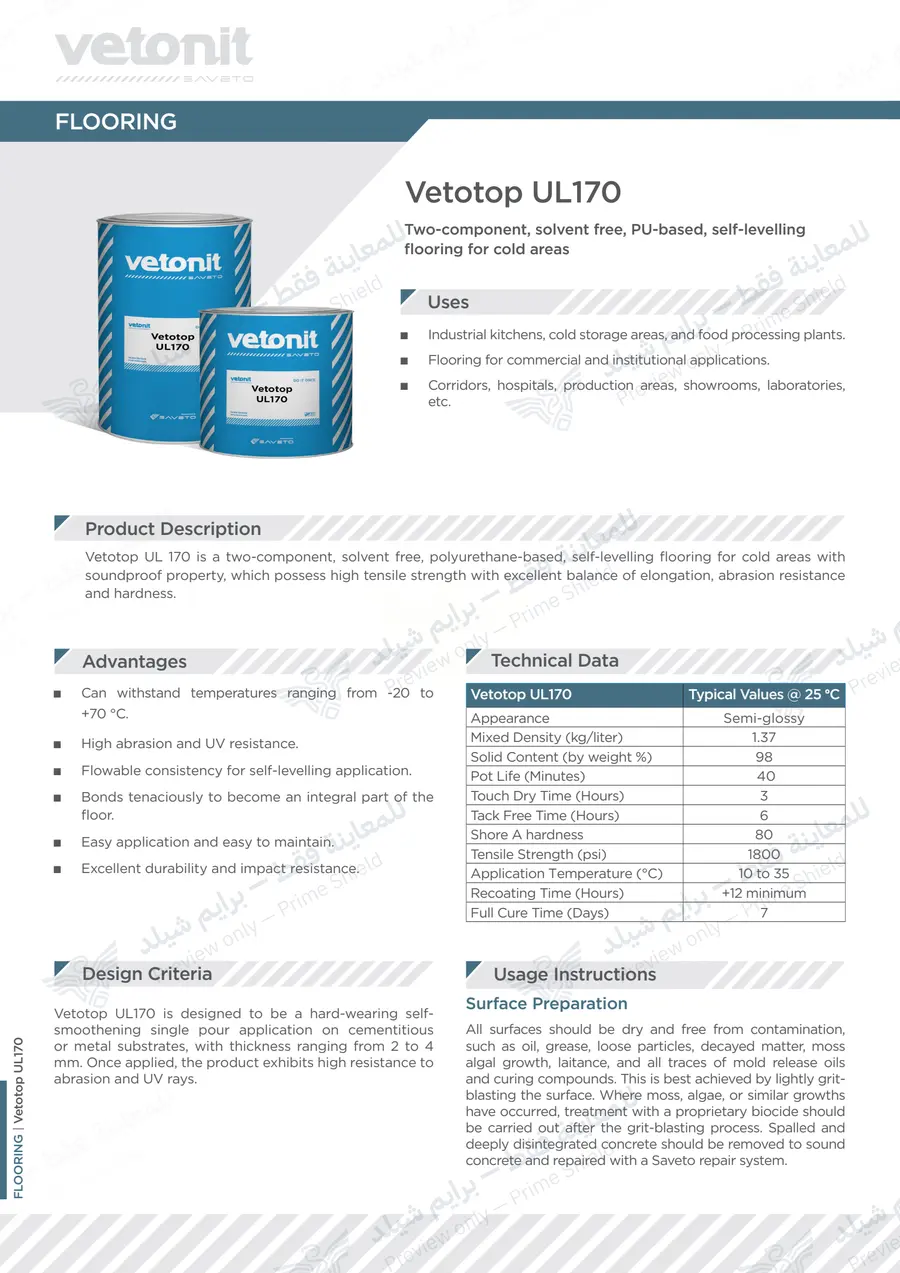 الصفحة 12 من 13 — Vetotop UL170 — النشرة الرسمية (EN)
