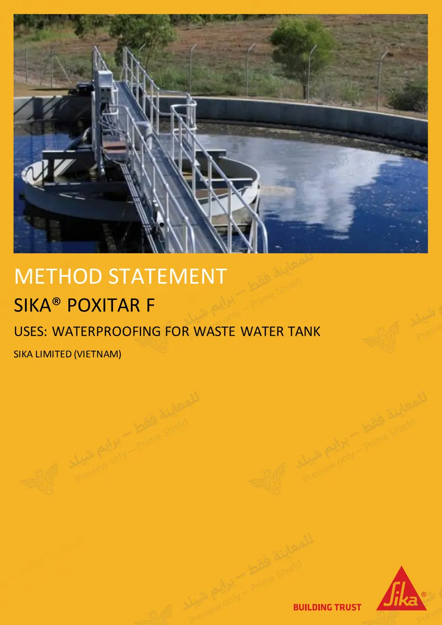 الصفحة 11 من 15 — Sika Poxitar F — النشرة الرسمية (EN)