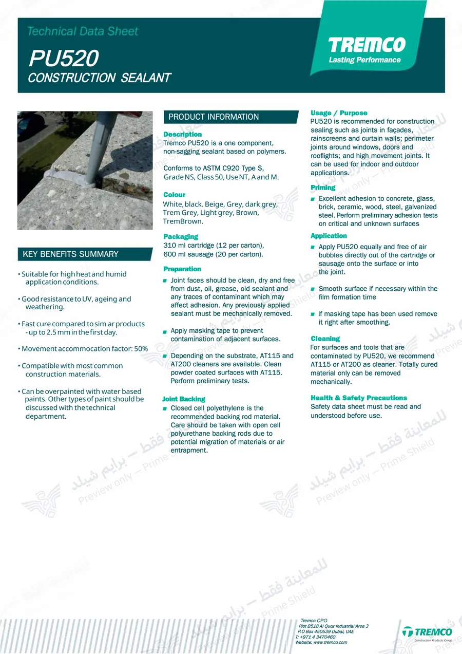 الصفحة 10 من 11 — PU520 — النشرة الرسمية (EN)