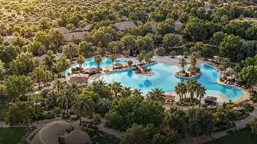 مسابح المنتجع بين النخيل