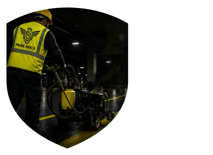 Illustration: an epoxy floor in a car park